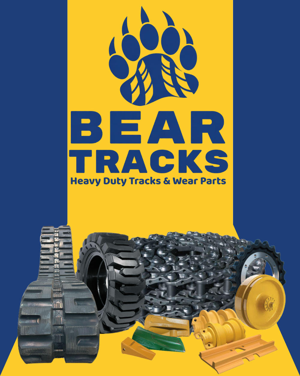 Bucket teeth, cutting edges, and wear parts from Bear Tracks